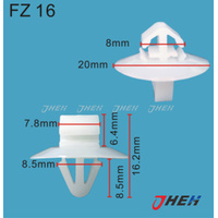 FZ16 Car Trim Clips 10 Pcs in 1 Pack Fits Various Models