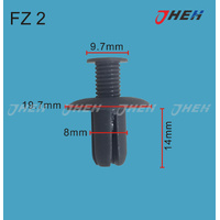 FZ2 Car Trim Clips Dark Grey 20 Pcs in 1 Pack Fits Various Models