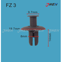 FZ3 Car Trim Clips Brown 20 Pcs in 1 Pack Fits Various Models