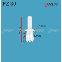 FZ30 Car Trim Clips 10 Pcs in 1 Pack Fits Various Models