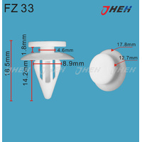 FZ33 Car Trim Clips 20 Pcs in 1 Pack Fits Various Models