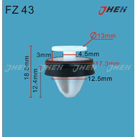 FZ43 Car Trim Clips 10 Pcs in 1 Pack Fits Various Models