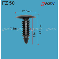 FZ50 Car Trim Clips 20 Pcs in 1 Pack Fits Various Models