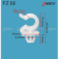 FZ56 Car Trim Clips 10 Pcs in 1 Pack Fits Various Models