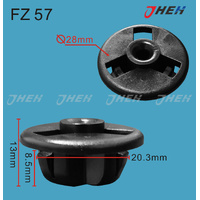 FZ57 Car Trim Clips 10 Pcs in 1 Pack Fits Various Models