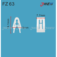 FZ63 Car Trim Clips 10 Pcs in 1 Pack Fits Various Models
