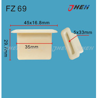 FZ69 Car Trim Clips 10 Pcs in 1 Pack Fits Various Models