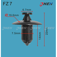 FZ7 Car Trim Clips 20 Pcs in 1 Pack Fits Various Models