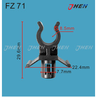 FZ71 Car Trim Clips 10 Pcs in 1 Pack Fits Various Models