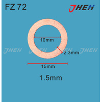 FZ72 Sump Plug Washers 10 Pcs in 1 Pack Fits Various Models