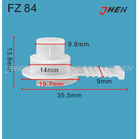 FZ84 Car Trim Clips 10 Pcs in 1 Pack Fits Various Models