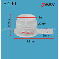 FZ90 Car Trim Clips 10 Pcs in 1 Pack Fits Various Models