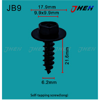 JB9 Auto Body Screws 10 Pcs in 1 Pack Fits Jaguar Models