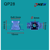 JP28 Auto U-Clip Nuts 20 Pcs in 1 Pack Fits Various Models