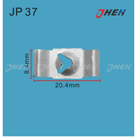JP37 Auto U-Clip Nuts 20 Pcs in 1 Pack Fits Various Models