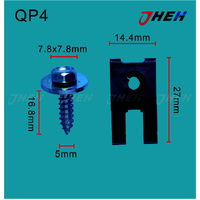 JP4 Auto U-Clip Nuts 20 Pcs in 1 Pack Fits Various Models