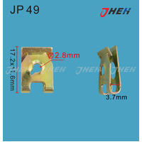 JP49 Auto U-Clip Nuts 20 Pcs in 1 Pack Fits Various Models