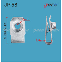 JP58 Auto U-Clip Nuts 20 Pcs in 1 Pack Fits Various Models