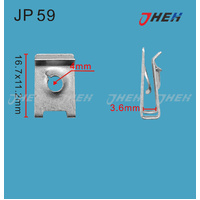 JP59 Auto U-Clip Nuts 20 Pcs in 1 Pack Fits Various Models
