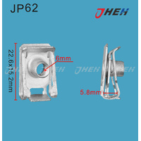 JP62 Auto U-Clip Nuts 20 Pcs in 1 Pack Fits Various Models