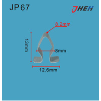 JP67 Auto U-Clip Nuts 20 Pcs in 1 Pack Fits Various Models