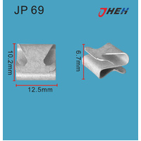 JP69 Auto U-Clip Nuts 20 Pcs in 1 Pack Fits Various Models
