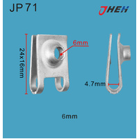 JP71 Auto U-Clip Nuts 20 Pcs in 1 Pack Fits Various Models