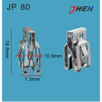 JP80 Auto U-Clip Nuts 20 Pcs in 1 Pack Fits Various Models