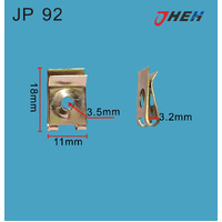 JP92 Auto U-Clip Nuts 20 Pcs in 1 Pack Fits Various Models