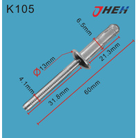 K105 Auto Blind Rivets 10 Pcs in 1 Pack Fits Cadillac &amp; Chrysler Models