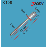 K108 Auto Blind Rivets 10 Pcs in 1 Pack Fits Cadillac &amp; Chrysler Models