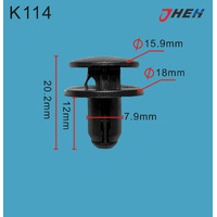 K114 Car Trim Clips 10 Pcs in 1 Pack Fits Cadillac &amp; Chrysler Models