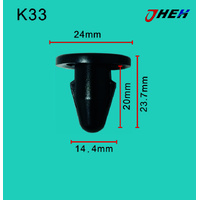 K33 Car Trim Clips 10 Pcs in 1 Pack Fits Cadillac &amp; Chrysler Models