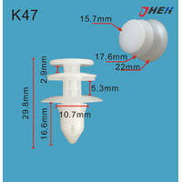 K47 Car Trim Clips 20 Pcs in 1 Pack Fits Cadillac &amp; Chrysler Models