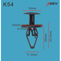 K54 Car Trim Clips 20 Pcs in 1 Pack Fits Cadillac &amp; Chrysler Models