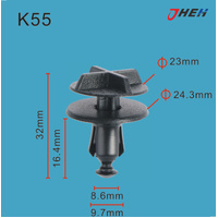 K55 Car Trim Clips 10 Pcs in 1 Pack Fits Cadillac &amp; Chrysler Models
