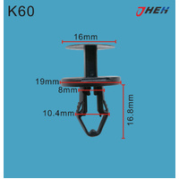 K60 Car Trim Clips 20 Pcs in 1 Pack Fits Cadillac &amp; Chrysler Models
