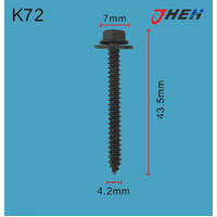 K72 Auto Body Screws 10 Pcs in 1 Pack Fits Cadillac &amp; Chrysler Models
