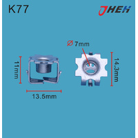 K77 Auto U-Clip Nuts 10 Pcs in 1 Pack Fits Cadillac &amp; Chrysler Models