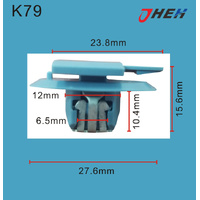 K79 Car Trim Clips 10 Pcs in 1 Pack Fits Cadillac &amp; Chrysler Models