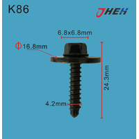 K86 Auto Body Screws 10 Pcs in 1 Pack Fits Cadillac &amp; Chrysler Models