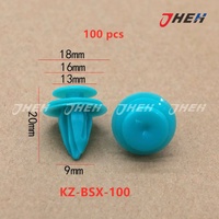 Retainer Clips with Washers Blue 100 Pcs in 1 Pack Fits Various Models KZ-BSX-100