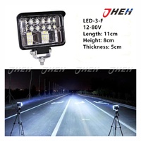 12-80V DC LED Work Spotlight 11x8x5cm 18 Light Bulbs LED-3-F