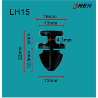 LH15 Car Trim Clips 10 Pcs in 1 Pack Fits Land Rover Models