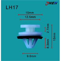 LH17 Car Trim Clips 10 Pcs in 1 Pack Fits Land Rover Models