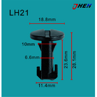LH21 Car Trim Clips 10 Pcs in 1 Pack Fits Land Rover Models