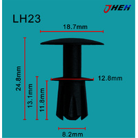 LH23 Car Trim Clips 10 Pcs in 1 Pack Fits Land Rover Models