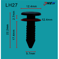 LH27 Car Trim Clips 10 Pcs in 1 Pack Fits Land Rover Models