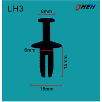 LH3 Car Trim Clips 10 Pcs in 1 Pack Fits Land Rover Models