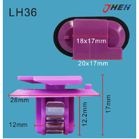 LH36 Car Trim Clips 5 Pcs in 1 Pack Fits Land Rover Models